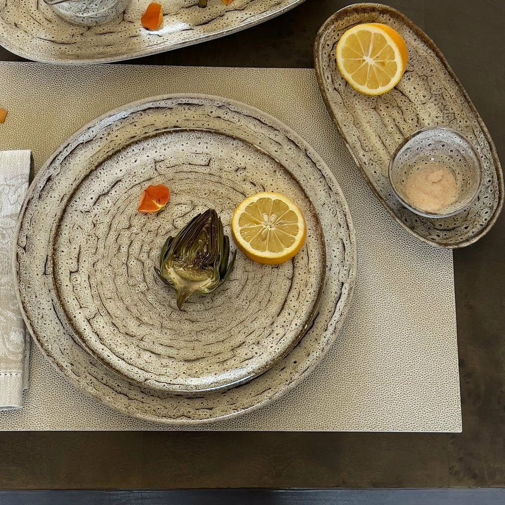 Carmel Ceramica Truffle 9" Salad Plate 3 Carmel Ceramica Truffle 9" Salad Plate - Image 3