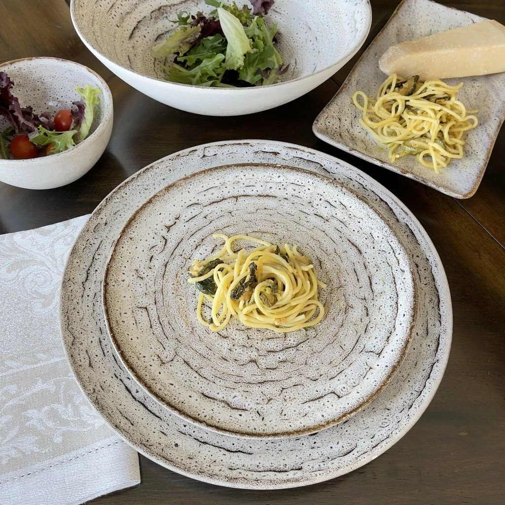 Carmel Ceramica Truffle 9" Salad Plate 4 Carmel Ceramica Truffle 9" Salad Plate - Image 4