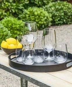 TarHong Montana 21oz Tritan Water Goblet | Clear 7 TarHong Montana 21oz Tritan Water Goblet | Clear -Cheap Dinnerware Store lifestyle3 5