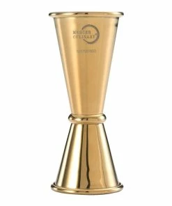 Mercer Barfly 1oz X 1.5oz Japanese Style Jigger | Gold Plated