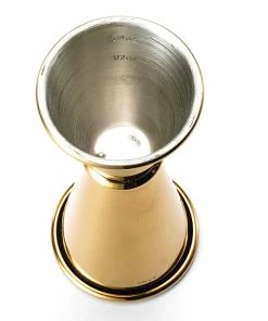 Mercer Barfly 1oz X 1.5oz Japanese Style Jigger | Gold Plated 6 Mercer Barfly 1oz X 1.5oz Japanese Style Jigger | Gold Plated -Cheap Dinnerware Store m37003gd barfly gold plated jigger 1.5oz inside