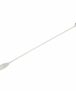 Mercer Barfly 15.75" Bar Spoon With Fork | Stainless Steel