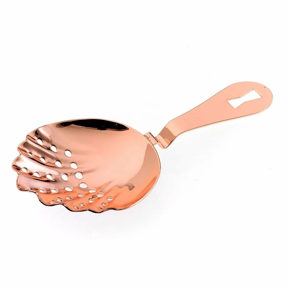 Mercer Barfly Scalloped Julep Strainer | Copper Plated 1 Mercer Barfly Scalloped Julep Strainer | Copper Plated
