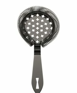 Mercer Barfly Classic Hawthorne Spring Bar Strainer | Gun Metal Black