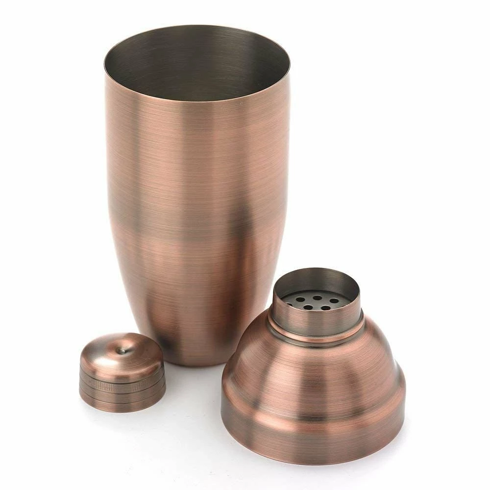 Mercer Barfly 3-Piece Japanese-Style Cocktail Shaker Set | Antique Copper 2 Mercer Barfly 3-Piece Japanese-Style Cocktail Shaker Set | Antique Copper - Image 2