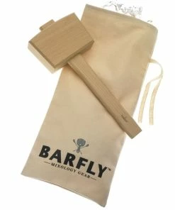 Mercer Barfly Lewis Bag & Wood Mallet Set