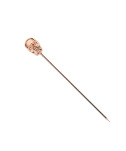 Mercer Barfly Stainless Steel Skull Cocktail Picks (Set Of 12) | Copper Plated
