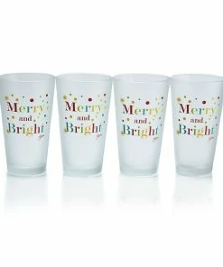 Fiesta® 16oz Cooler Glassware (Set Of 4) | Frosted Merry & Bright