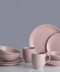 Mason Cash Classic Collection 12-Piece Dinnerware Set | Pink -Cheap Dinnerware Store mason cash classic collection pink