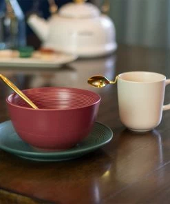 Everything Kitchens Modern Colorful Neutrals - Rippled Matte Dinnerware Collection -Cheap Dinnerware Store matte9