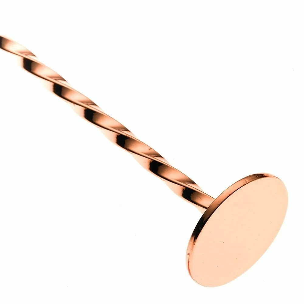 Mercer Barfly 11.8" Bar Spoon With Muddler | Copper Plated 2 Mercer Barfly 11.8" Bar Spoon With Muddler | Copper Plated - Image 2