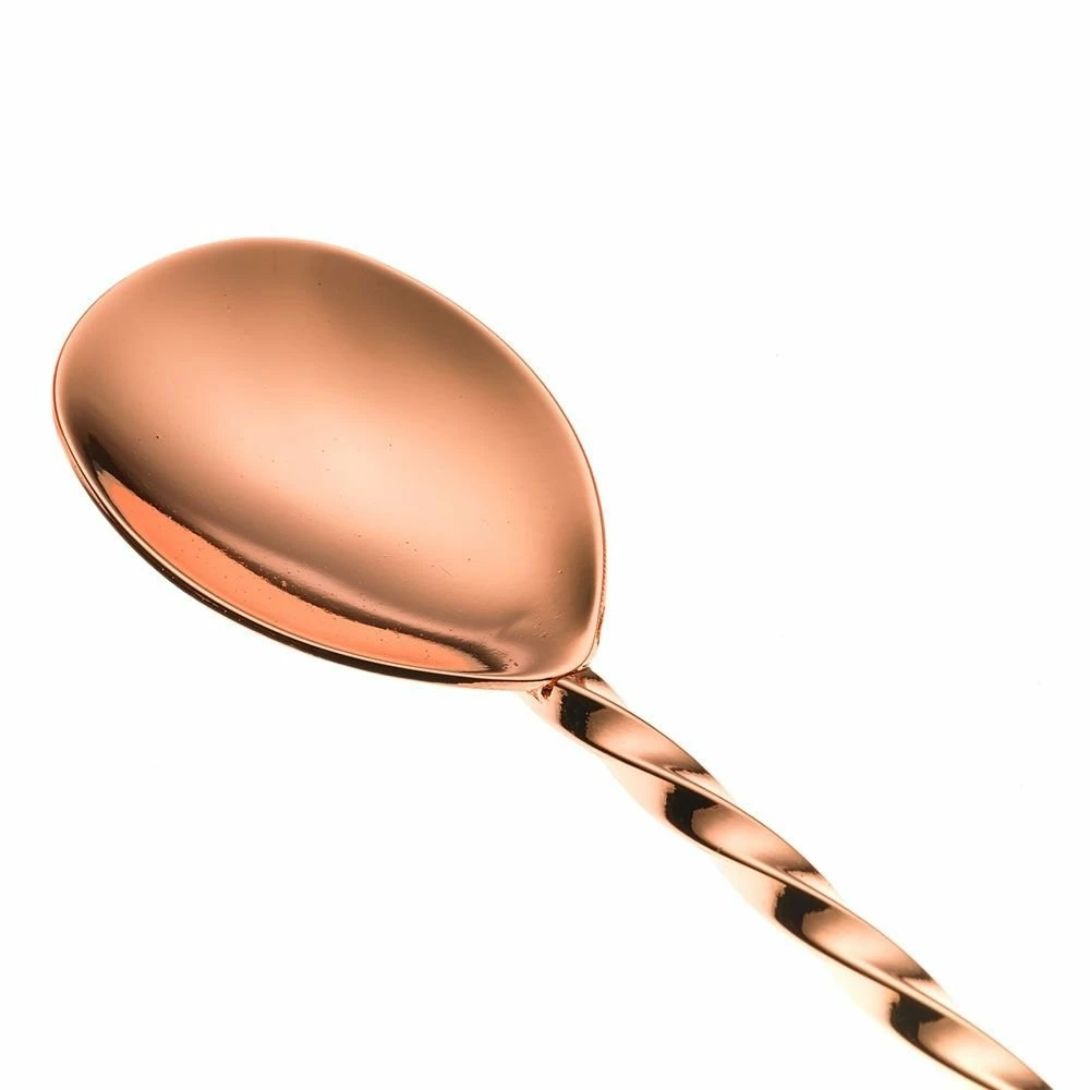 Mercer Barfly 11.8" Bar Spoon With Muddler | Copper Plated 3 Mercer Barfly 11.8" Bar Spoon With Muddler | Copper Plated - Image 3
