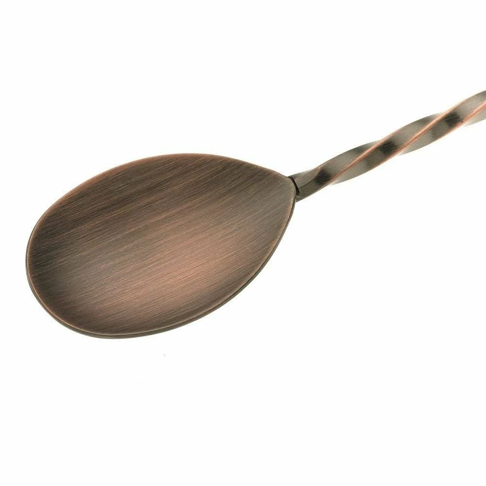 Mercer Barfly 11.8" Bar Spoon With Muddler | Antique Copper 3 Mercer Barfly 11.8" Bar Spoon With Muddler | Antique Copper - Image 3