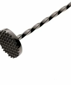 Mercer Barfly 11.8" Bar Spoon With Muddler | Gun Metal Black 5 Mercer Barfly 11.8" Bar Spoon With Muddler | Gun Metal Black -Cheap Dinnerware Store mercer barfly 11.8 inch black bar spoon with muddler muddler