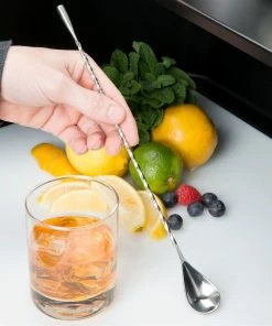 Mercer Barfly 11.8" Classic Bar Spoon | Stainless Steel 11 Mercer Barfly 11.8" Classic Bar Spoon | Stainless Steel -Cheap Dinnerware Store mercer barfly 11.8 stainless steel classic teardrop bar spoon m37102 length