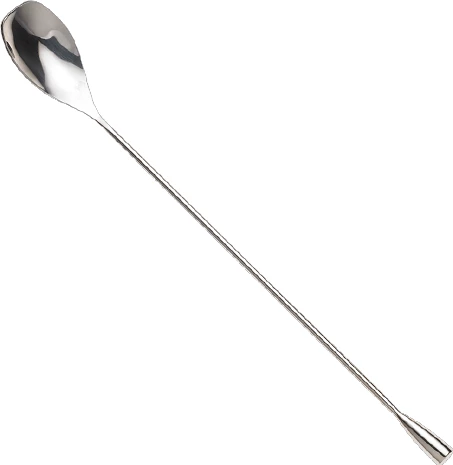 Mercer Barfly 12" Angled Bar Spoon Solid Shaft | Stainless Steel 1 Mercer Barfly 12" Angled Bar Spoon Solid Shaft | Stainless Steel