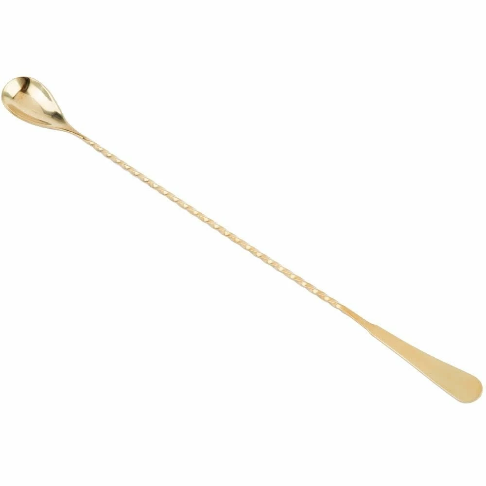 Mercer Barfly 13.2" Japanese-Style Bar Spoon | Gold Plated 1 Mercer Barfly 13.2" Japanese-Style Bar Spoon | Gold Plated