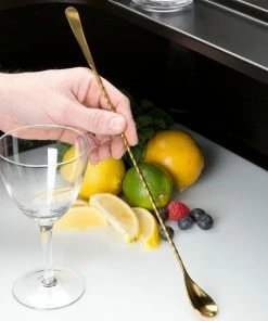 Mercer Barfly 13.2" Japanese-Style Bar Spoon | Gold Plated 11 Mercer Barfly 13.2" Japanese-Style Bar Spoon | Gold Plated -Cheap Dinnerware Store mercer barfly 13.2in gold plated japanese style bar spoon m37010gd length