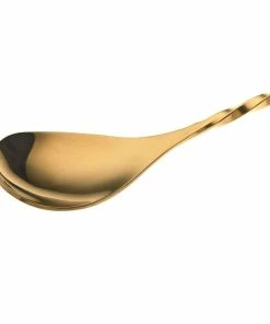 Mercer Barfly 15.75" Bar Spoon With Strainer | Gold Plated -Cheap Dinnerware Store mercer barfly 15.75 inch gold plated bar spoon with strainer spoon