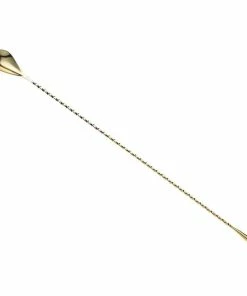 Mercer Barfly 15.75" Classic Bar Spoon | Gold Plated