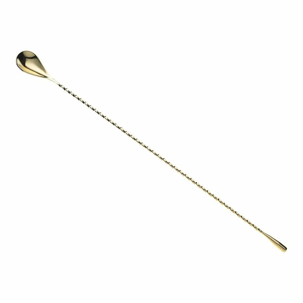 Mercer Barfly 15.75" Classic Bar Spoon | Gold Plated 1 Mercer Barfly 15.75" Classic Bar Spoon | Gold Plated