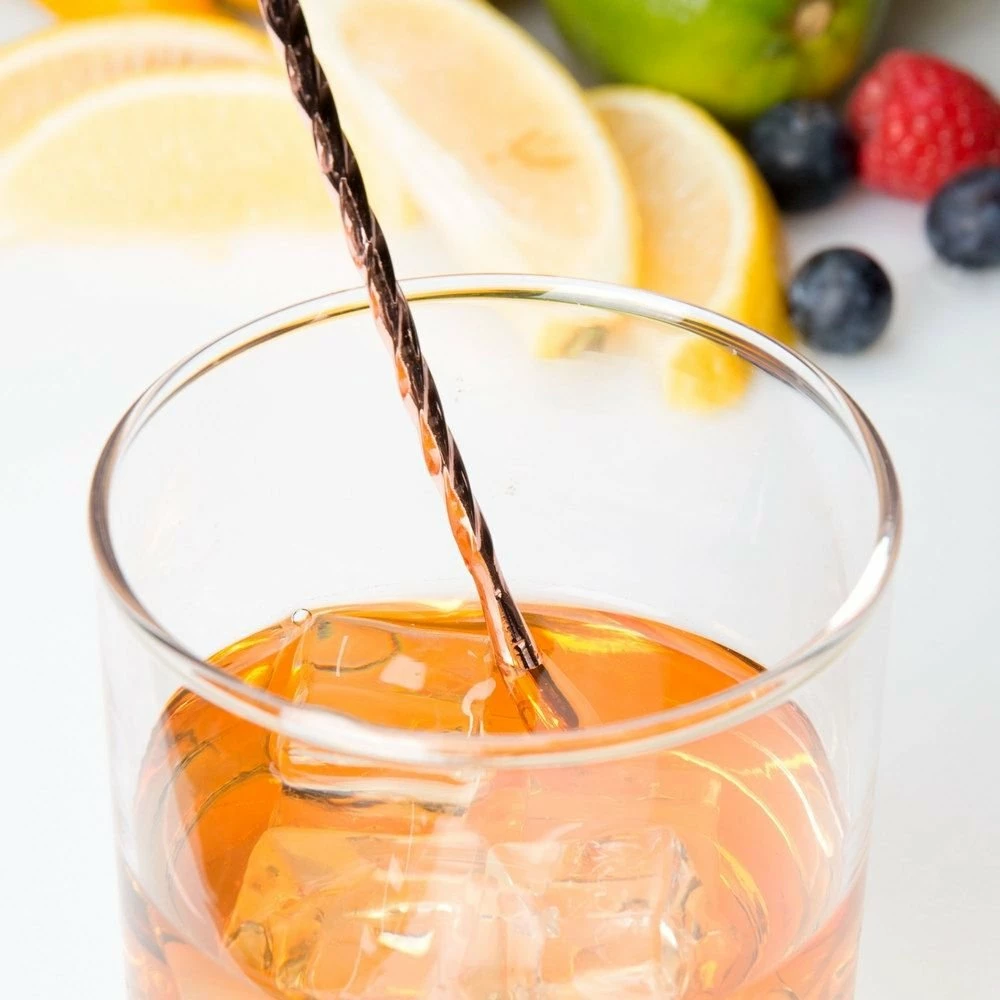 Mercer Barfly 15.75" Classic Bar Spoon | Copper Plated 4 Mercer Barfly 15.75" Classic Bar Spoon | Copper Plated - Image 4