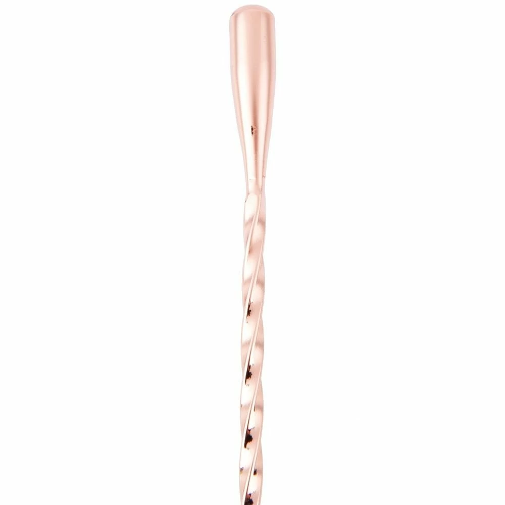 Mercer Barfly 15.75" Classic Bar Spoon | Copper Plated 2 Mercer Barfly 15.75" Classic Bar Spoon | Copper Plated - Image 2