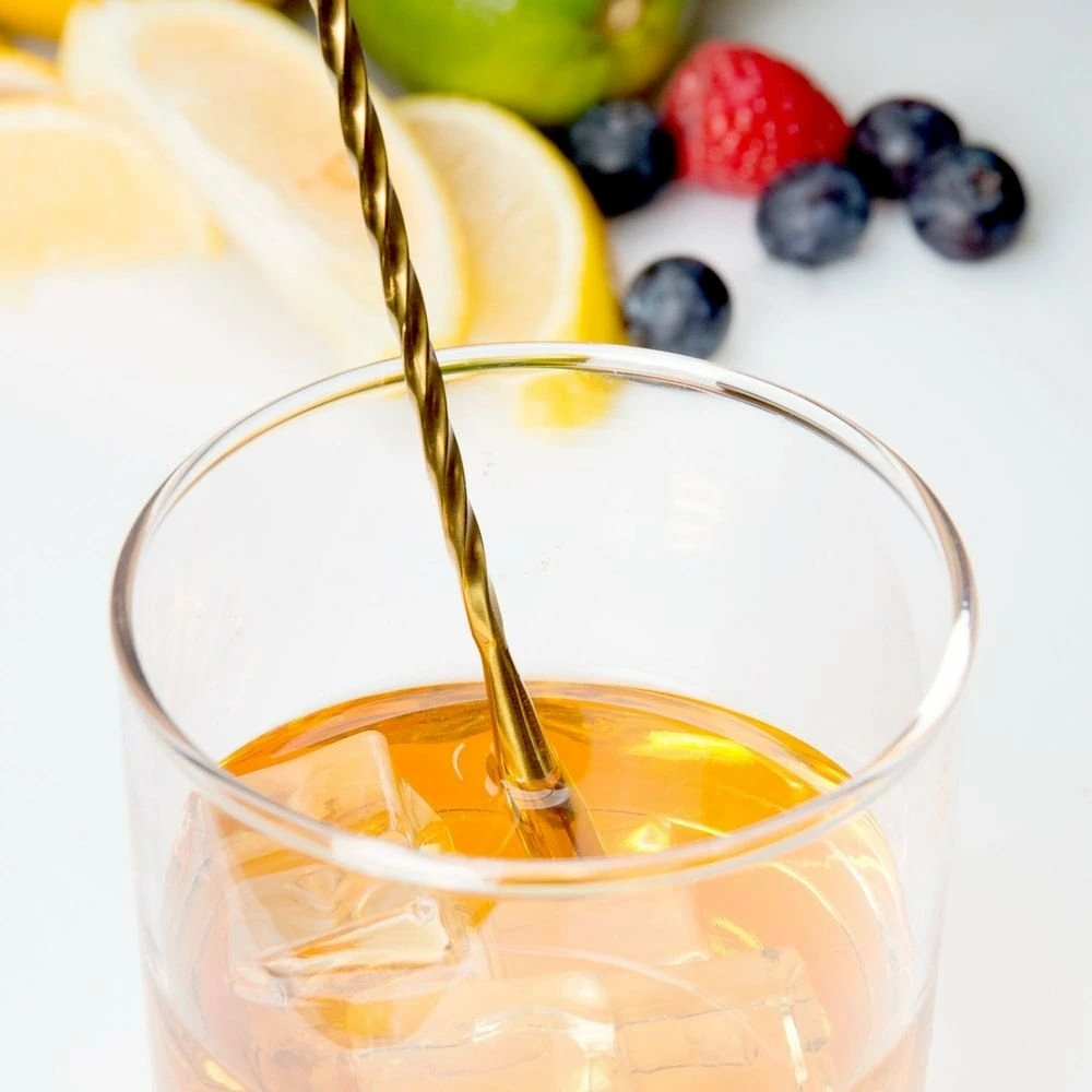 Mercer Barfly 11.8" Classic Bar Spoon | Gold Plated 4 Mercer Barfly 11.8" Classic Bar Spoon | Gold Plated - Image 4