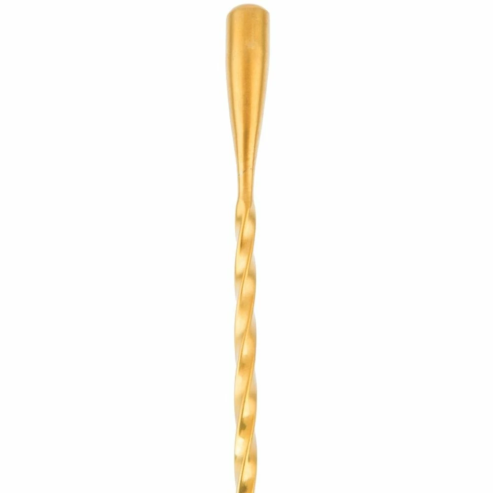 Mercer Barfly 11.8" Classic Bar Spoon | Gold Plated 2 Mercer Barfly 11.8" Classic Bar Spoon | Gold Plated - Image 2