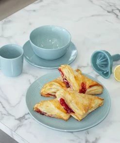 Everything Kitchens Modern Colorful Neutrals - Rippled 8" Side Plates (Set Of 4) - Glazed | Blue 6 Everything Kitchens Modern Colorful Neutrals - Rippled 8" Side Plates (Set Of 4) - Glazed | Blue -Cheap Dinnerware Store modern ripple glazed squares 0005 dsc 4101 1