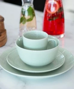 Everything Kitchens Modern Colorful Neutrals - Rippled 10.5" Dinner Plates (Set Of 4) - Glazed | Light Green 6 Everything Kitchens Modern Colorful Neutrals - Rippled 10.5" Dinner Plates (Set Of 4) - Glazed | Light Green -Cheap Dinnerware Store modern ripple glazed squares 0011 dsc0073 1