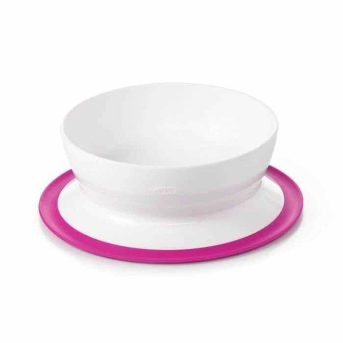 OXO Tot Stick & Stay Bowl | Pink 1 OXO Tot Stick & Stay Bowl | Pink