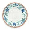 TarHong Melamine Tabletop 10.5" Round Dinner Plate | Rio Turquoise Floral