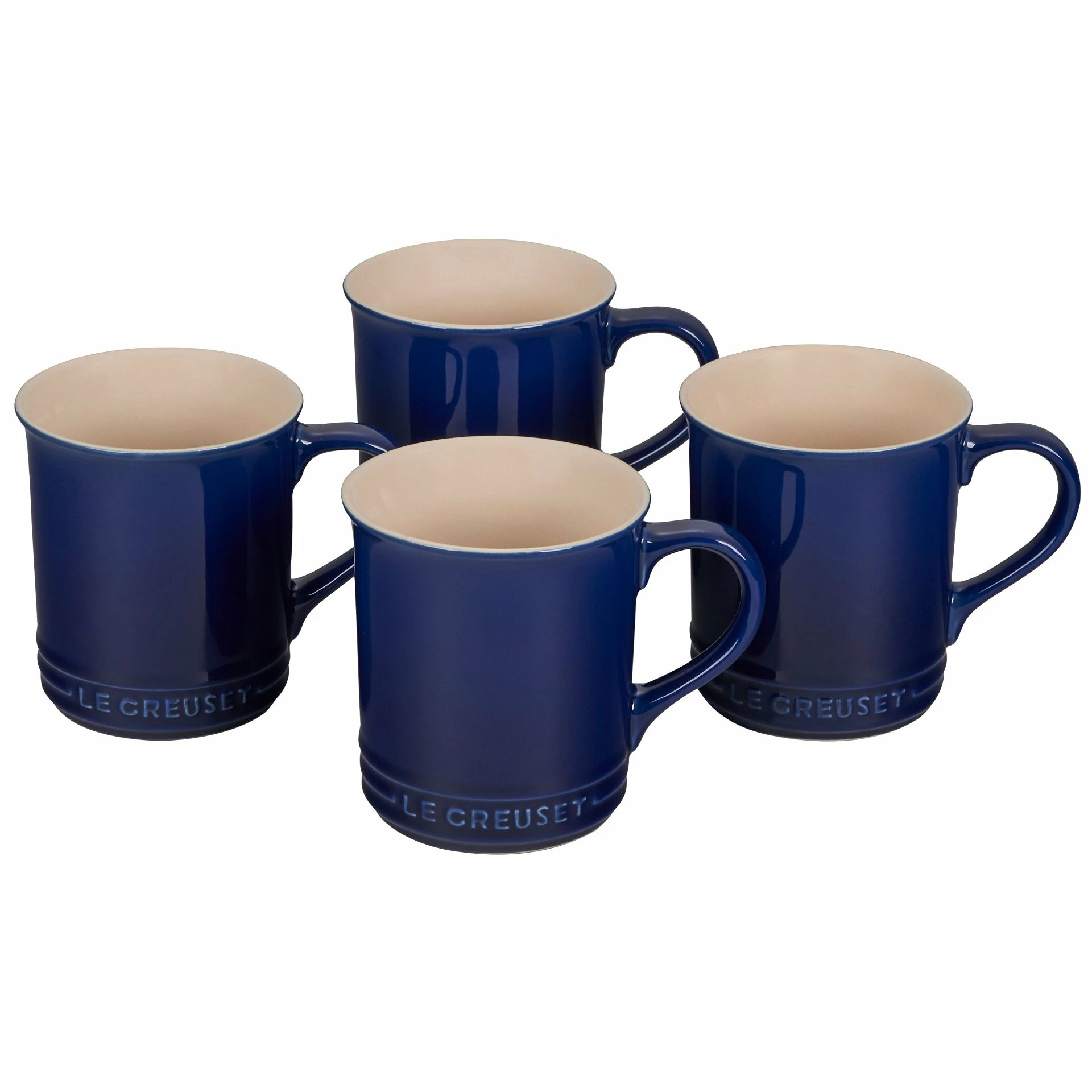 Le Creuset 14oz Mugs (Set Of 4) | Indigo Blue 1 Le Creuset 14oz Mugs (Set Of 4) | Indigo Blue