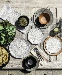 TarHong Planta Tabletop 8.5" Round Salad Plate | Desert Mandala -Cheap Dinnerware Store planta all solids and dsert 3 1