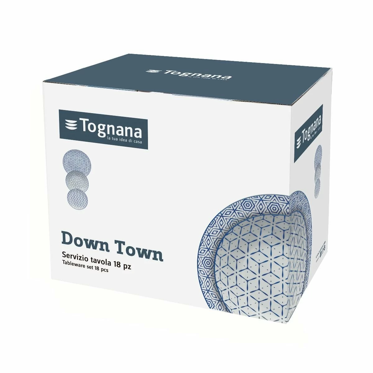 Tognana Metropolis Collection 18-piece Dinnerware Set | Down Town 2 Tognana Metropolis Collection 18-piece Dinnerware Set | Down Town - Image 2
