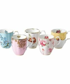 Royal Albert 100 Years 1950-1990 10-Piece Set | Festival, Golden Rose, Poppy, Rose Blush & Bouquet 10 Royal Albert 100 Years 1950-1990 10-Piece Set | Festival, Golden Rose, Poppy, Rose Blush & Bouquet -Cheap Dinnerware Store ramugs1 1