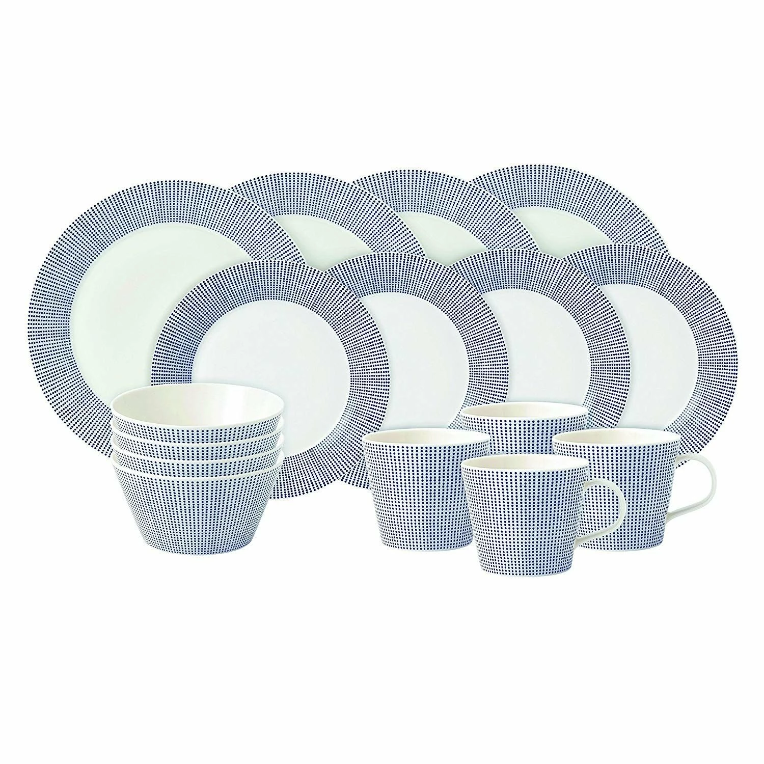 Royal Doulton Pacific Dots 16 Piece Dinnerware Set 1 Royal Doulton Pacific Dots 16 Piece Dinnerware Set