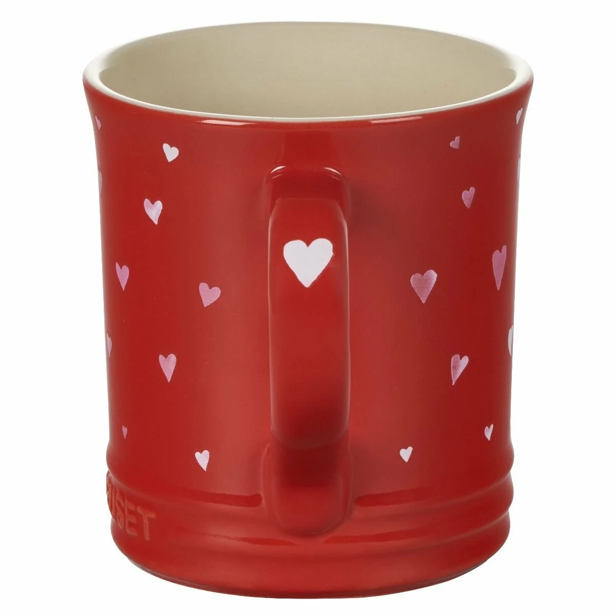 Le Creuset L'Amour Collection 14oz Mug With Heart Applique | Cerise 2 Le Creuset L'Amour Collection 14oz Mug With Heart Applique | Cerise - Image 2