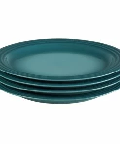 Le Creuset 10.5" Dinner Plates - Set Of 4 | Caribbean Blue