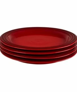 Le Creuset 10.5" Dinner Plates - Set Of 4 | Cerise/Cherry Red