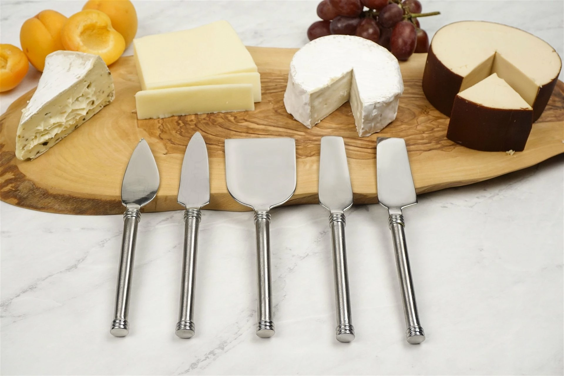 RSVP International RSVP Endurance Cheese Knives Set Of 5 2 RSVP International RSVP Endurance Cheese Knives Set Of 5 - Image 2