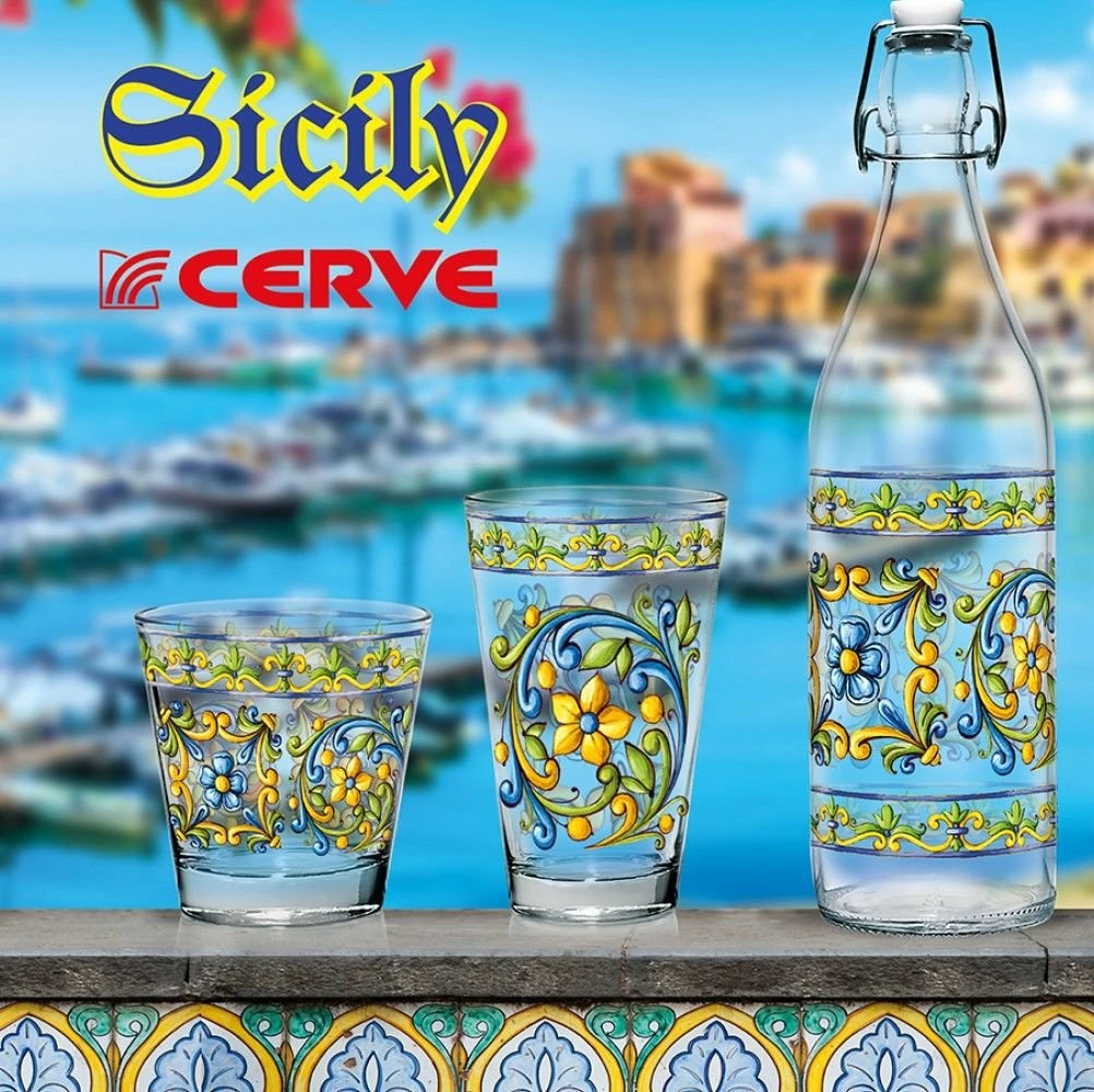 Cerve 33.8oz Swing Top Lory Glass Bottle | Sicily 2 Cerve 33.8oz Swing Top Lory Glass Bottle | Sicily - Image 2