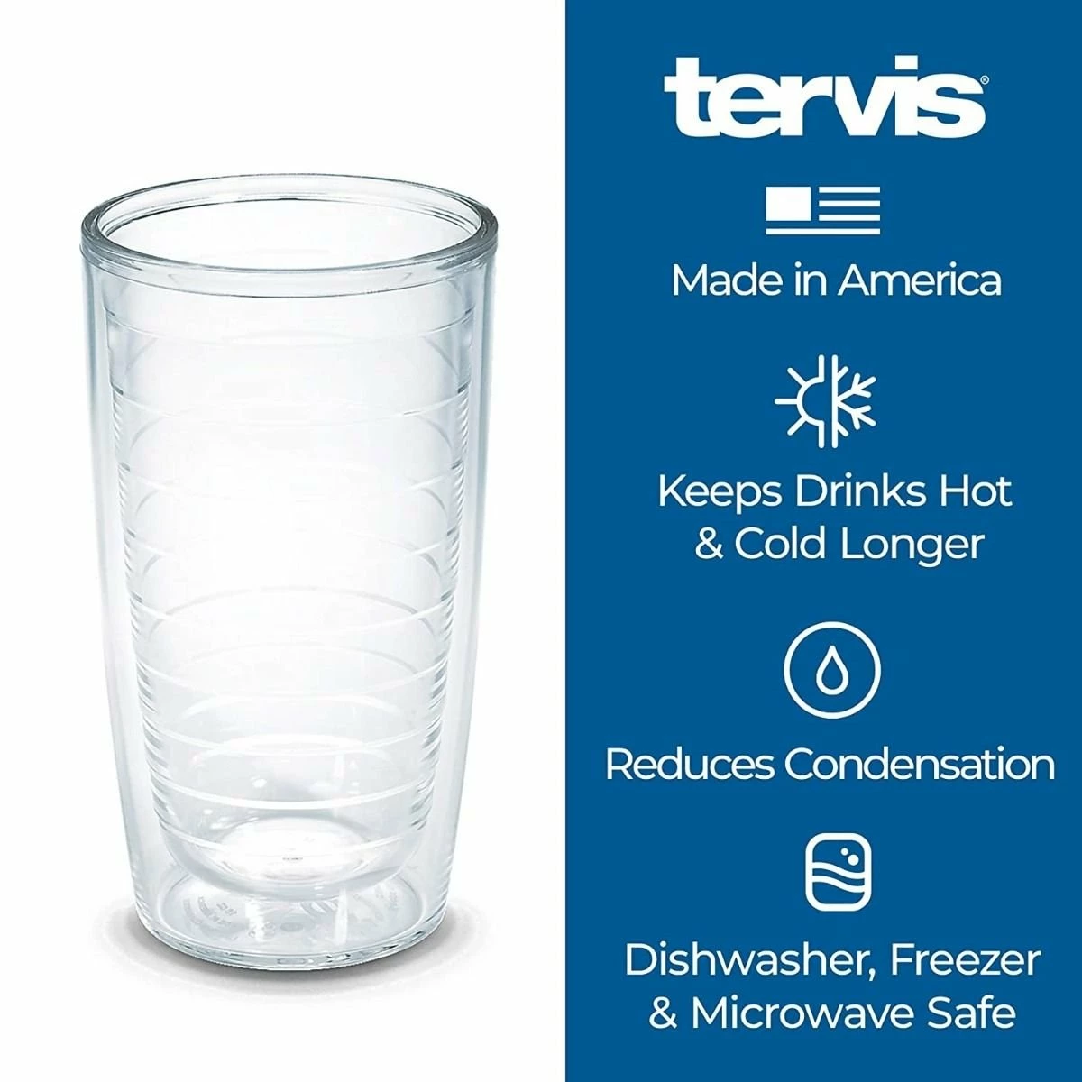 Tervis® 16oz Double-Walled Insulated Tumbler With Lid | Fiesta® Stripes - Sunny 3 Tervis® 16oz Double-Walled Insulated Tumbler With Lid | Fiesta® Stripes - Sunny - Image 3