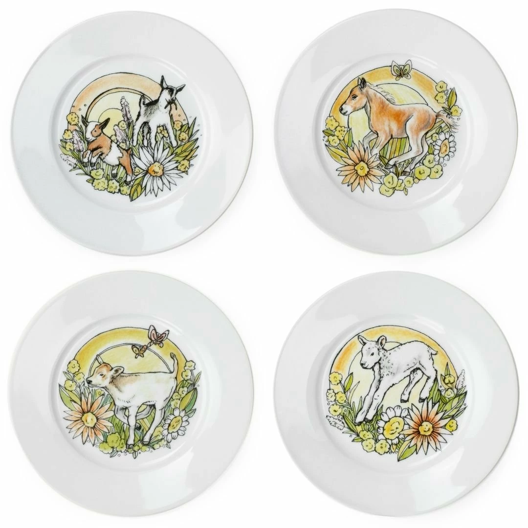 Everything Kitchens Barnyard Baby Animals 28-Piece Dinnerware Set | Assorted 4 Everything Kitchens Barnyard Baby Animals 28-Piece Dinnerware Set | Assorted - Image 4