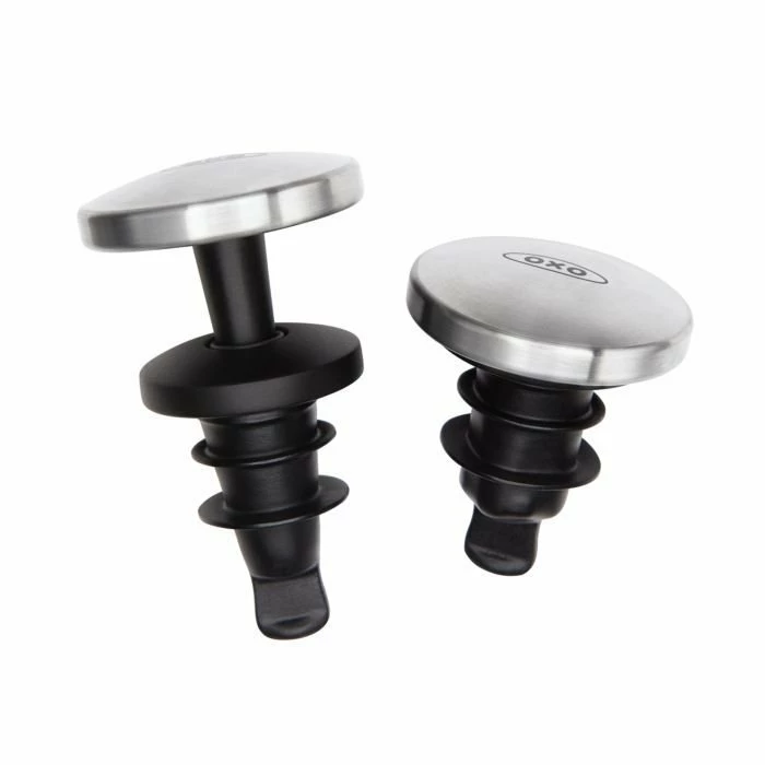 OXO SteeL Expanding Wine Stopper | 2-Pack 1 OXO SteeL Expanding Wine Stopper | 2-Pack