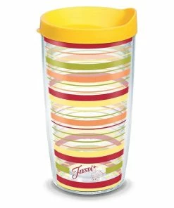 TervisĀ® 16oz Double-Walled Insulated Tumbler With Lid | FiestaĀ® Stripes - Sunny