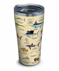 Tervis® 20oz Triple-Walled Insulated Stainless Steel Tumbler With Lid | Guy Harvey® Charts