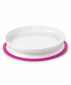 OXO Tot Stick & Stay Plate | Pink -Cheap Dinnerware Store tot 61120800 1