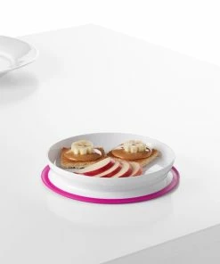 OXO Tot Stick & Stay Plate | Pink